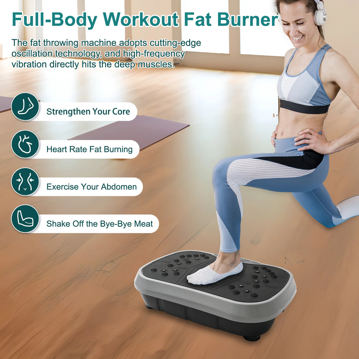 Whole Body Vibration Plate Exercise Machine For Home Workouts