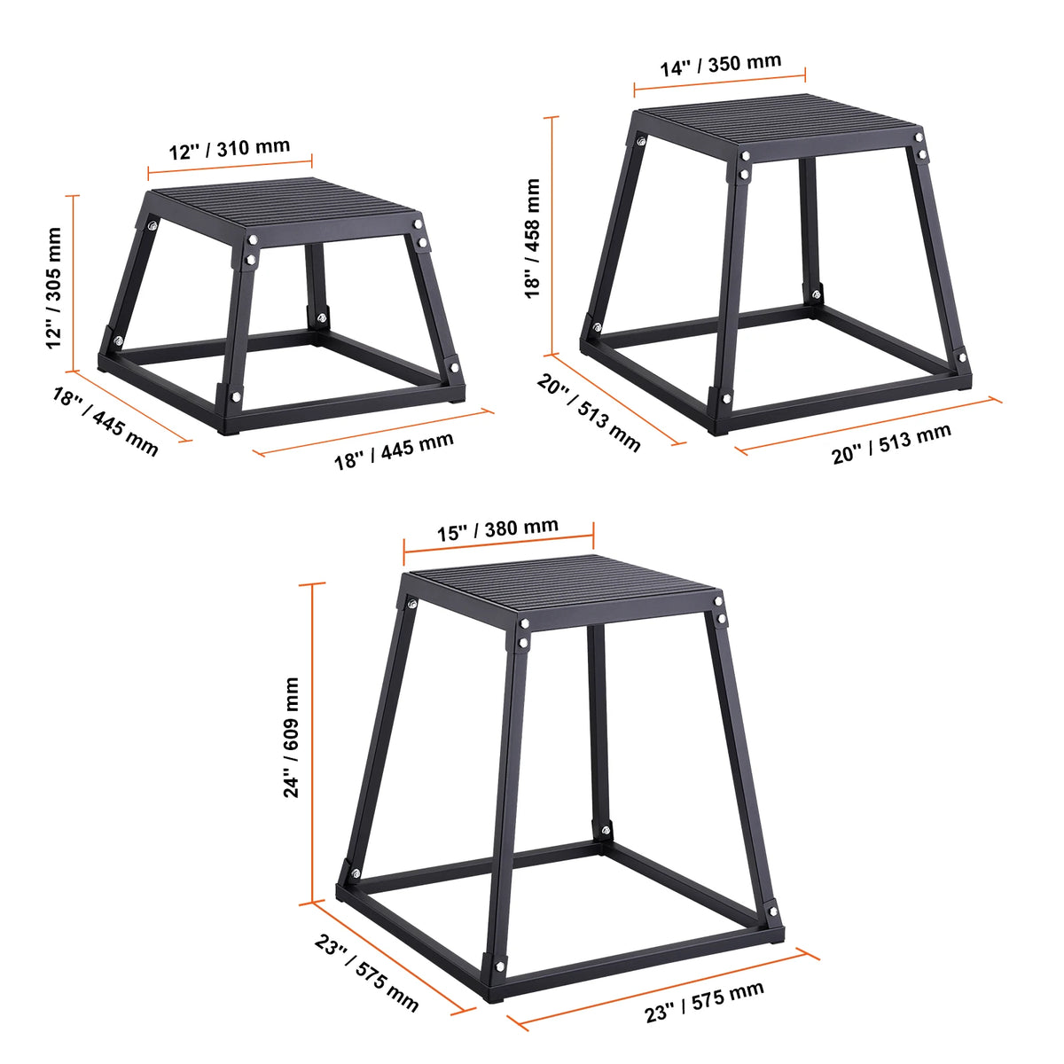 SucceBuy Plyometric Jump Box Non Slip Fitness Agility Training Platform