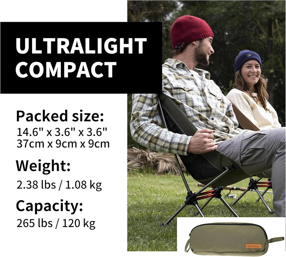 Aluminum Folding Camping Chair For Outdoor Picnic And Beach Use
