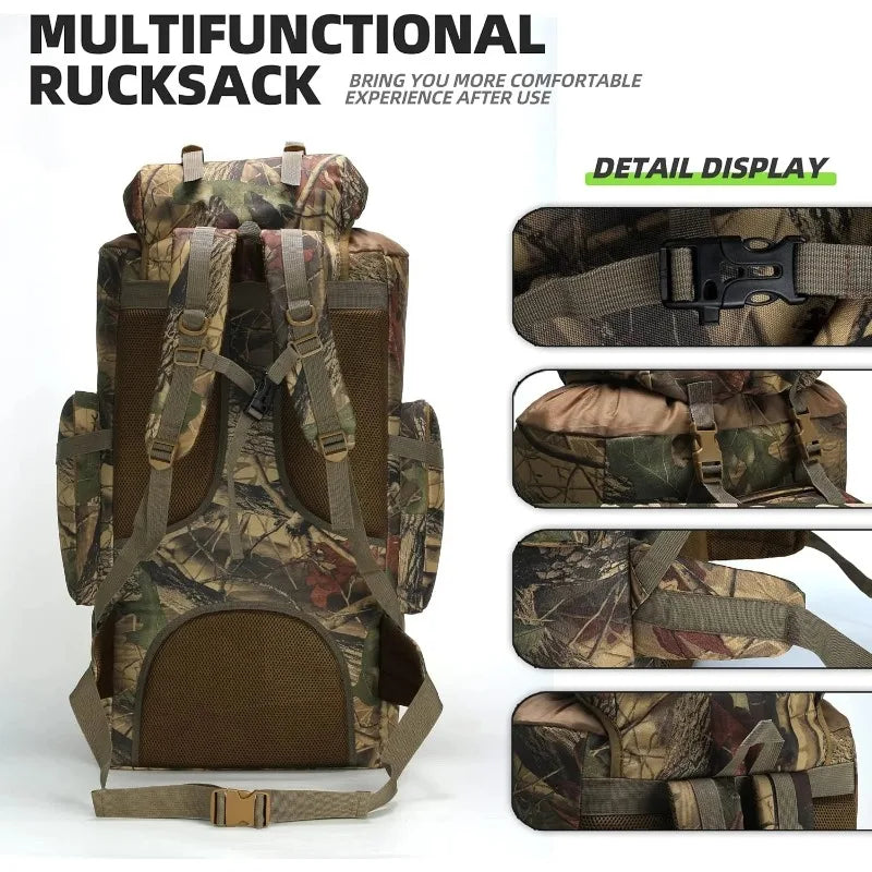 Waterproof Polyester Hiking Backpack With Adjustable Straps