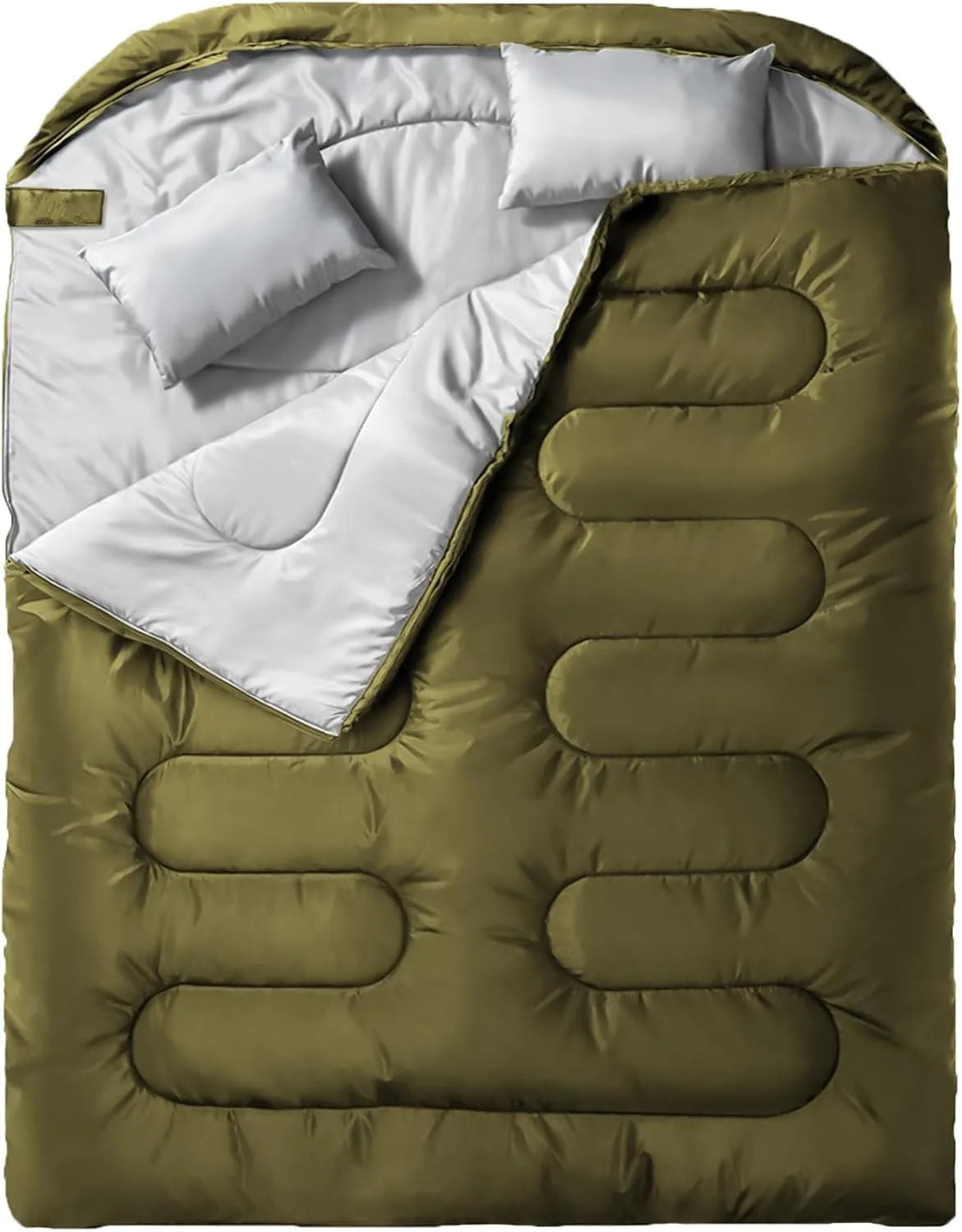 Double Camping Sleeping Bag Ultralight Waterproof 4 Season Warm Backpacking