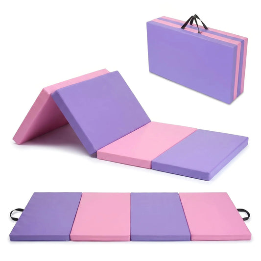 HiMISS Folding Gymnastics Exercise Mat For Home Gym Training