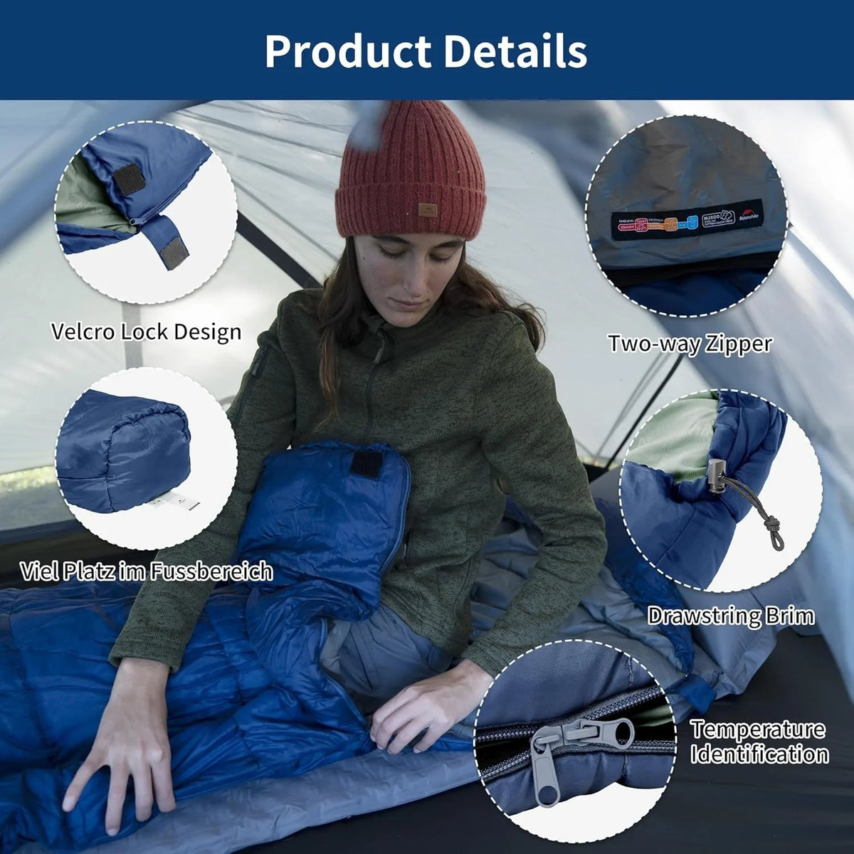 Naturehike Mummy Sleeping Bag For Adult Winter Camping
