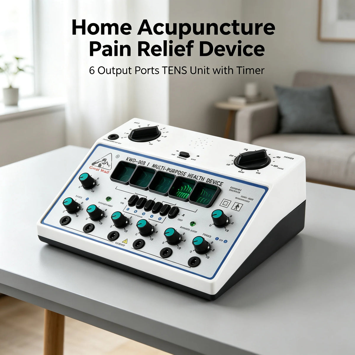 Electric Stimulator Tens Unit Massager Pain Relief Device With Timer