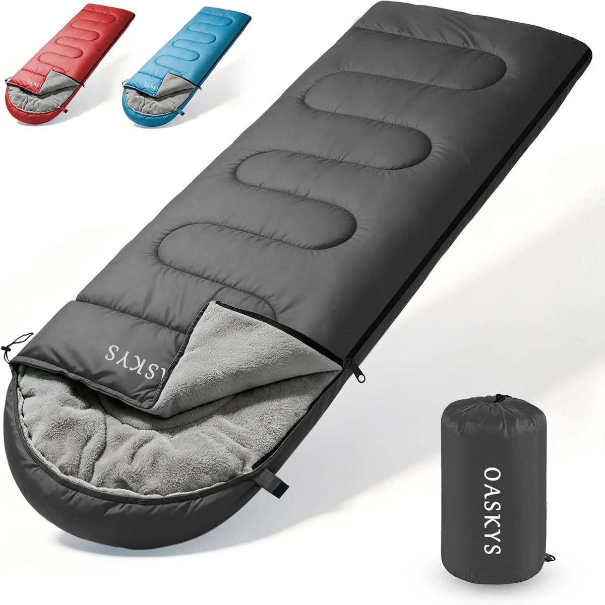 Lightweight 3 Season Waterproof Camping Sleeping Bag Down Cotton Fill