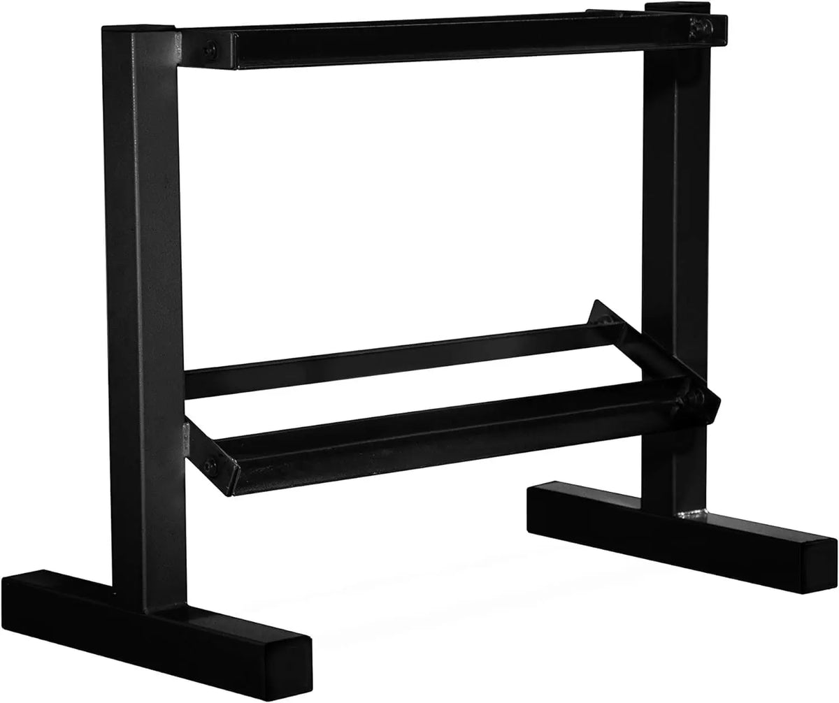 150 Lb Metal Dumbbell Set With Storage Rack Home Gym