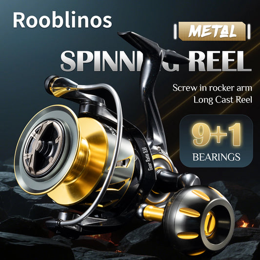 Rooblinos Ultralight Spinning Fishing Reel For Saltwater Surf