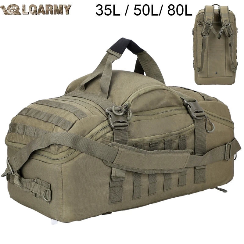 LQARMY Molle Tactical Backpack For Outdoor Hiking And Travel