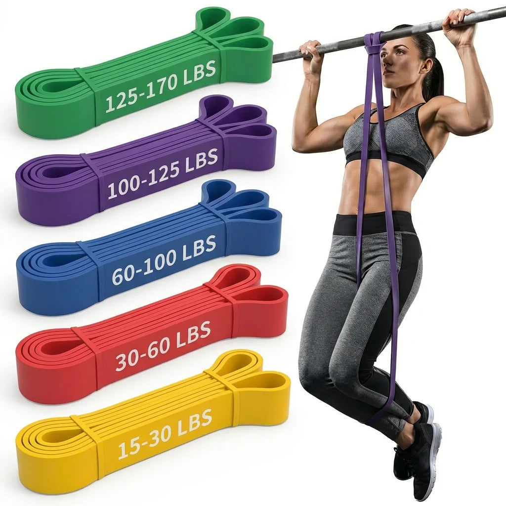 HAPBEAR Pull Up Assist Resistance Bands Set For Fitness Training