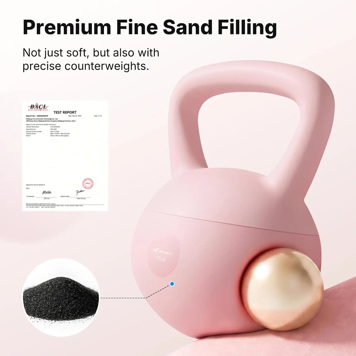 Soft Sand Kettlebell Anti Slip Handle Home Strength Training