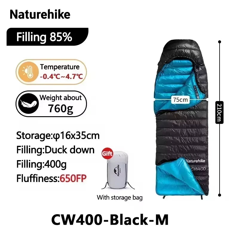 Naturehike 650FP Duck Down Sleeping Bag Ultralight All Season