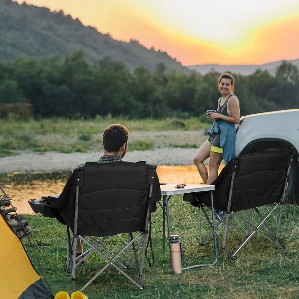 Heavy Duty Portable Padded Outdoor Lawn And Camping Chairs