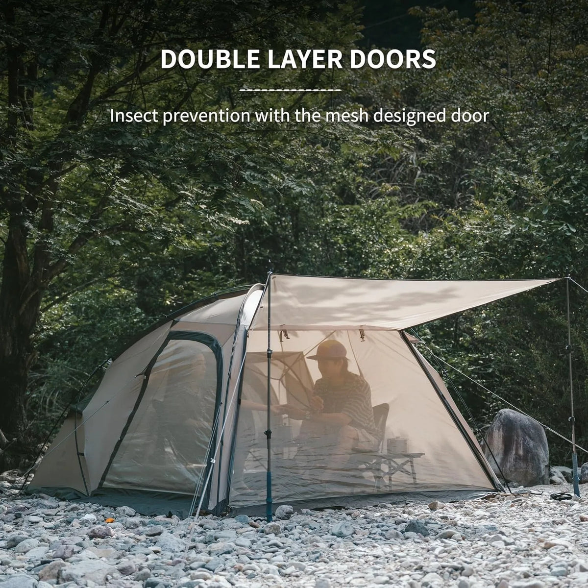 Naturehike Massif Hot Tent With Stove Jack And Waterproof Cover