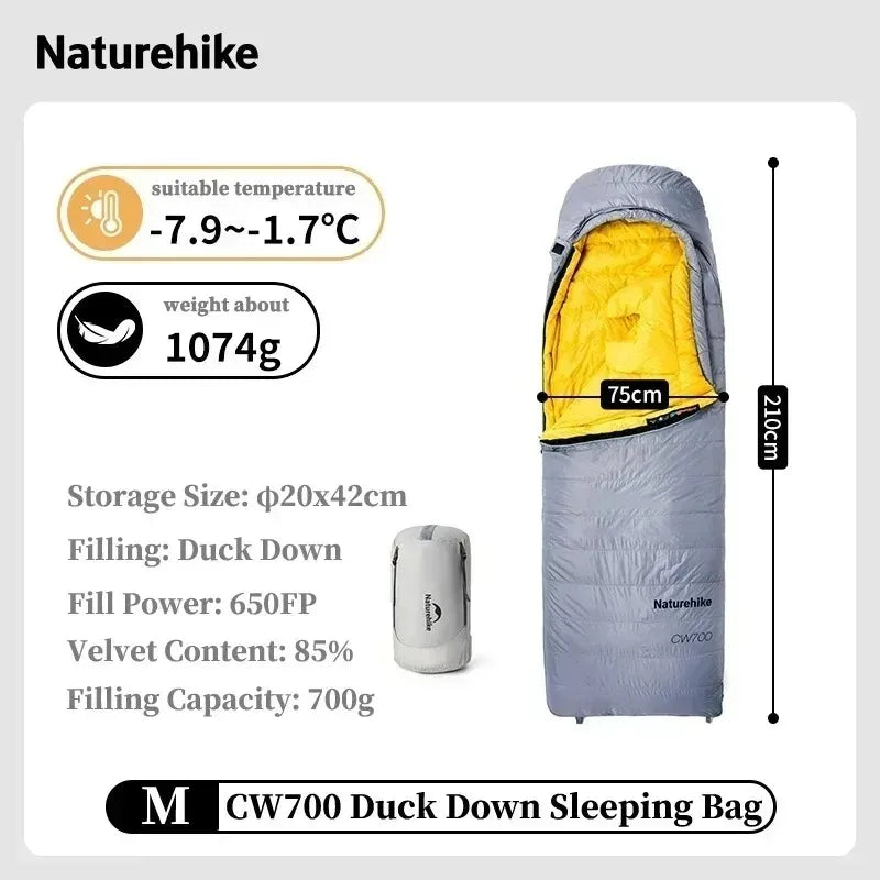 Naturehike 650FP Duck Down Sleeping Bag Ultralight All Season