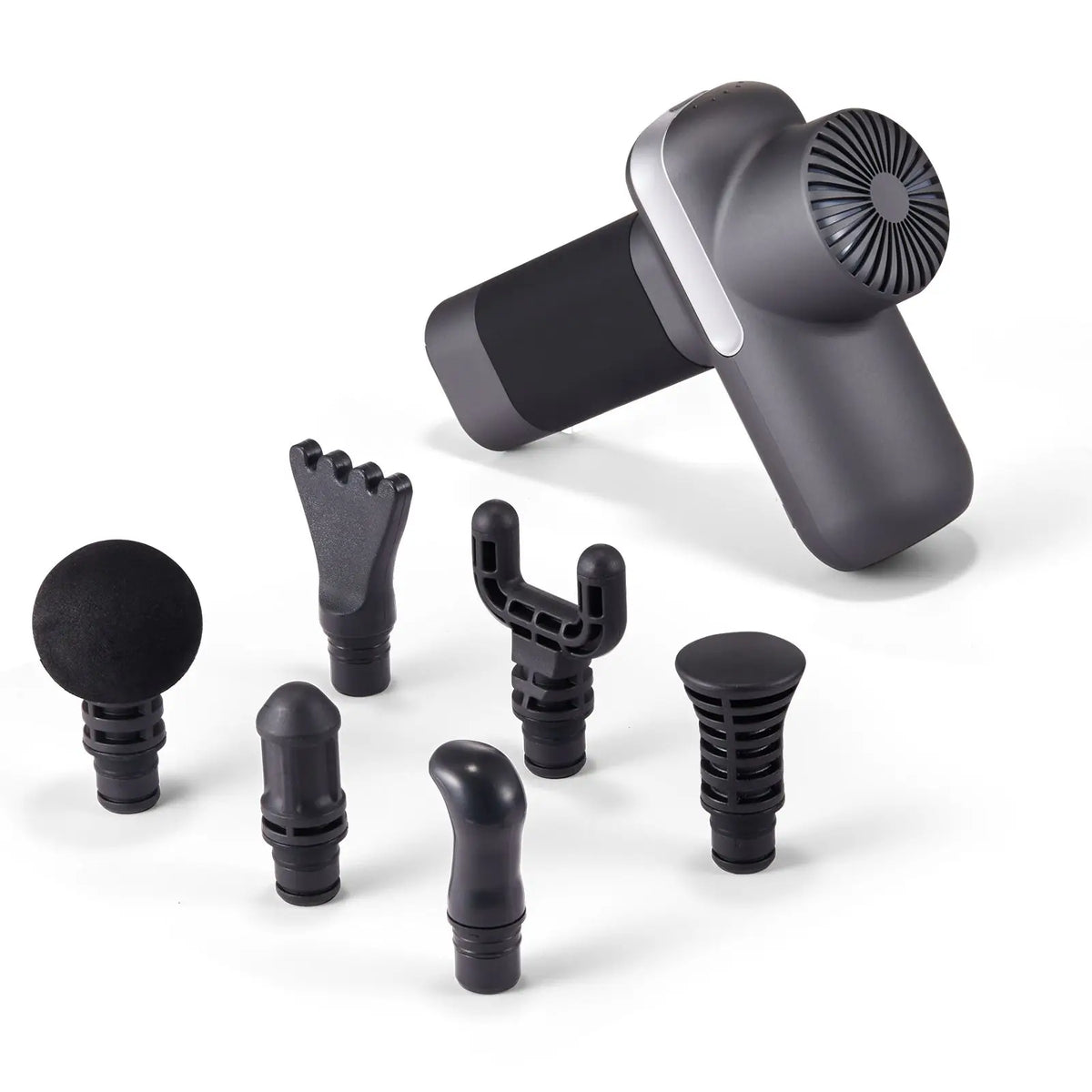 Handheld Percussion Massage Gun 6 Heads Adjustable Speed Muscle Relief