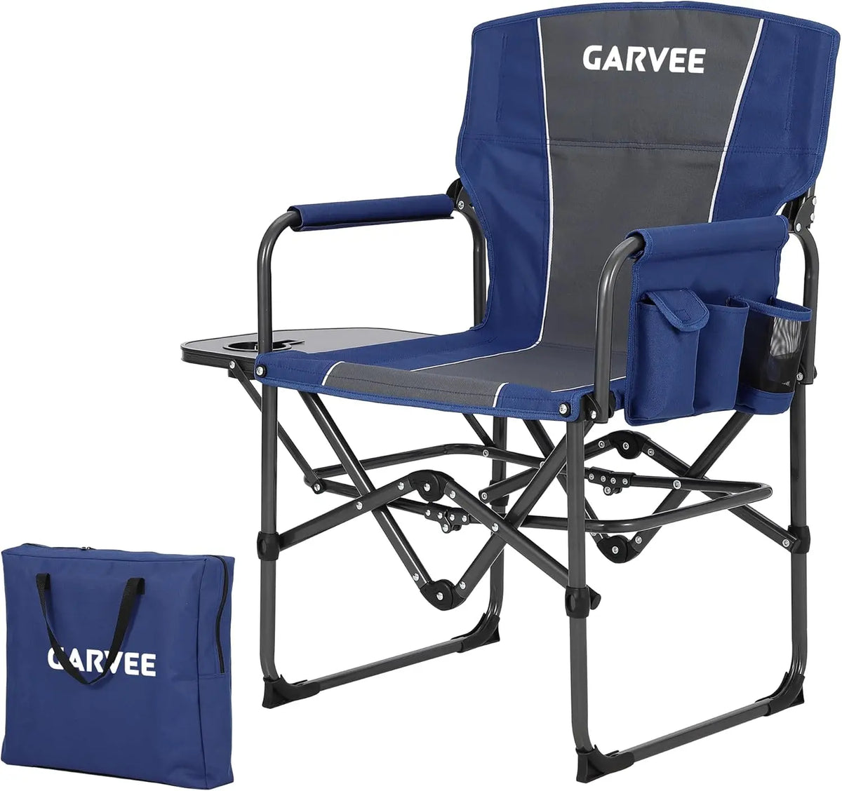HiMISS Heavy Duty Folding Director Chair With Cup Holder