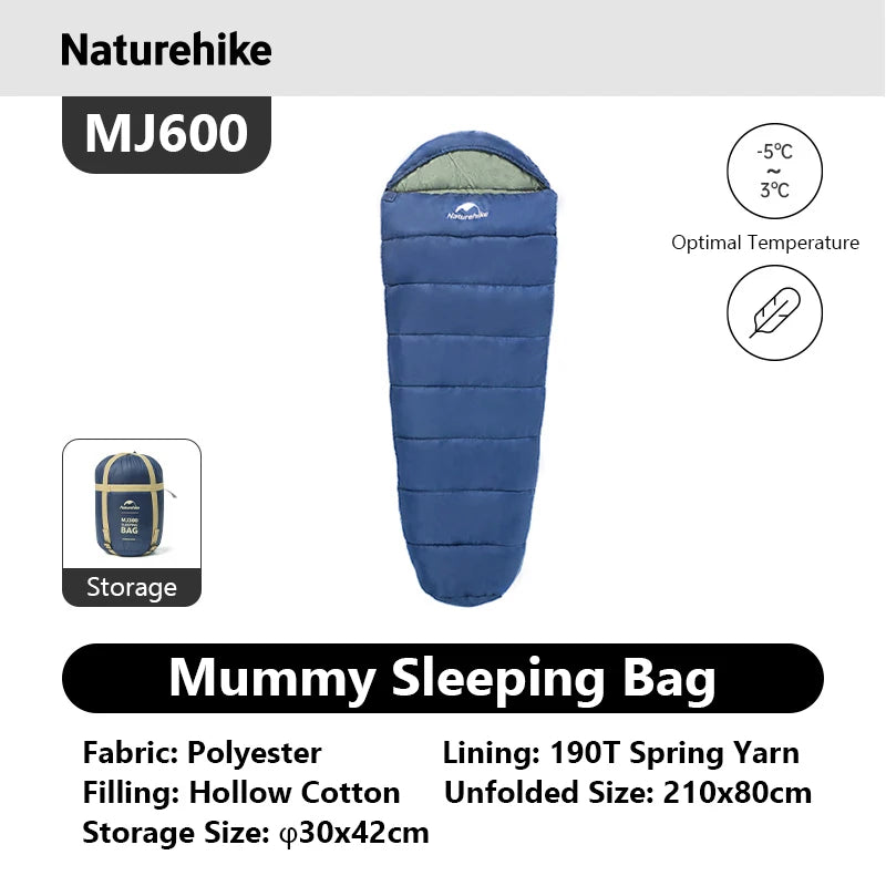 Naturehike Mummy Sleeping Bag For Adult Winter Camping