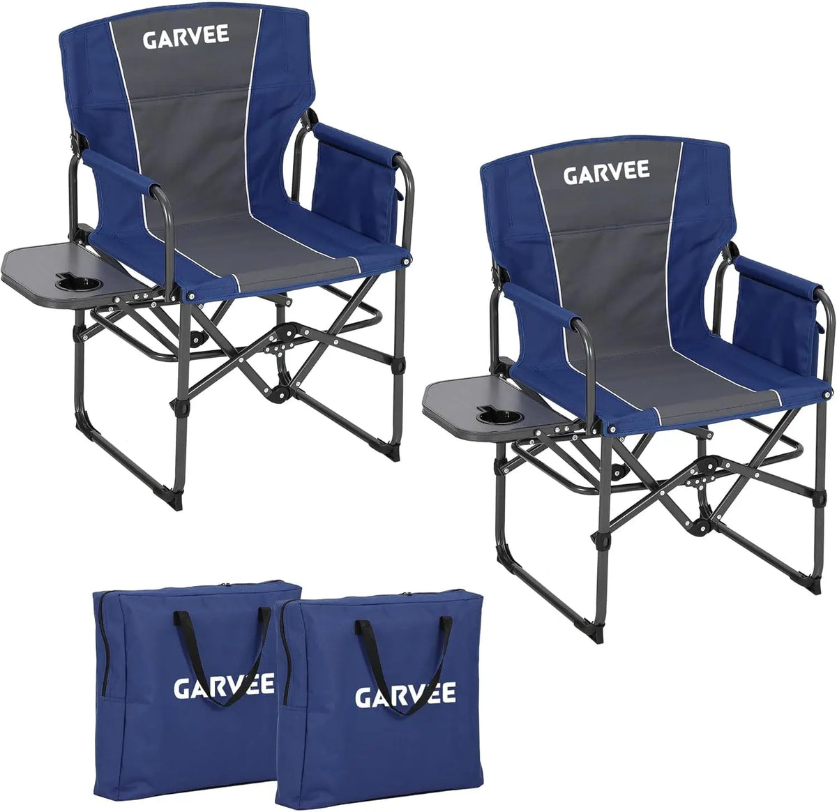 HiMISS Heavy Duty Folding Director Chair With Cup Holder