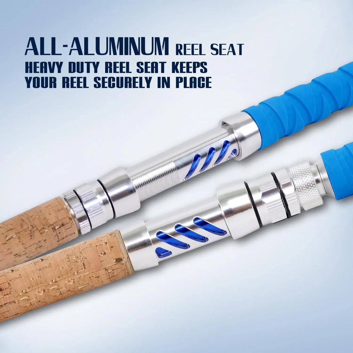 Heavy Duty Saltwater Deep Sea Trolling Rod With Roller Guides