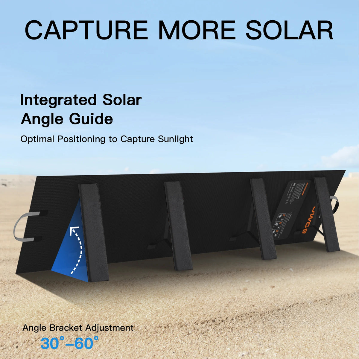 MHPOWOS 220W Portable Folding Solar Panel For RV And Camping