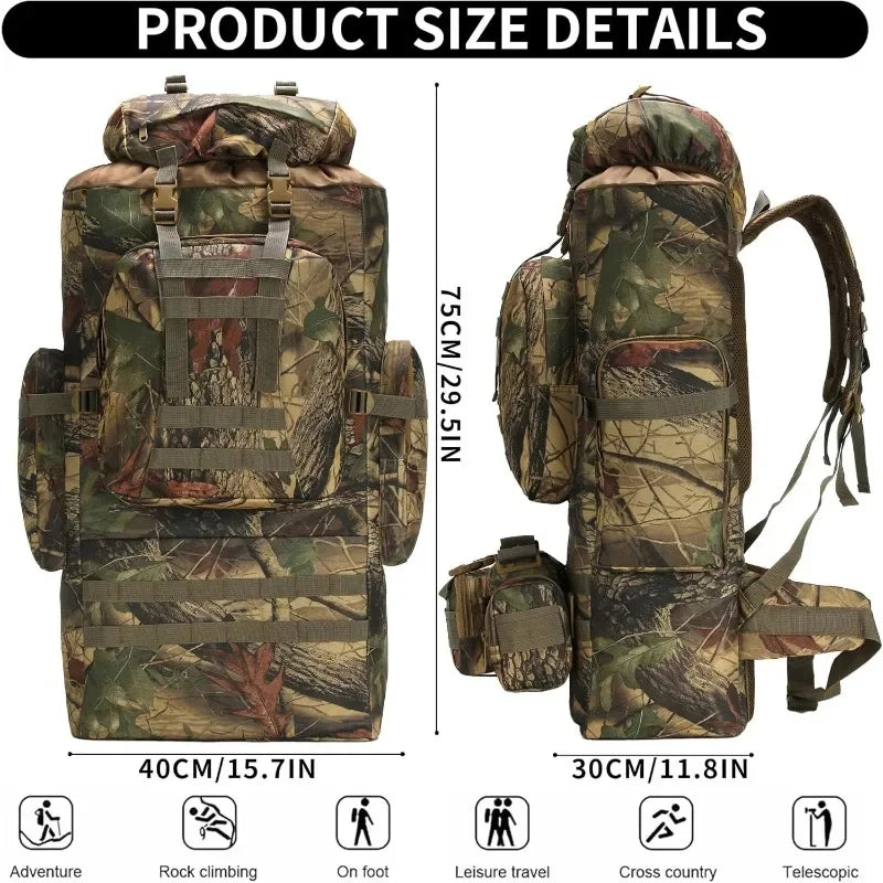 Waterproof Polyester Hiking Backpack With Adjustable Straps