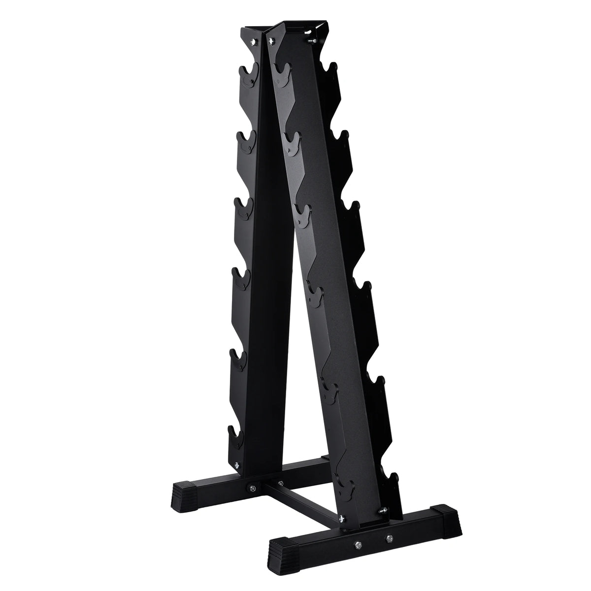 Compact Freestanding Dumbbell Rack For Home Gym Weight Storage
