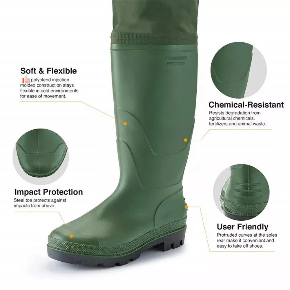 Night Cat Breathable Waterproof Chest Wader With Sturdy Boots