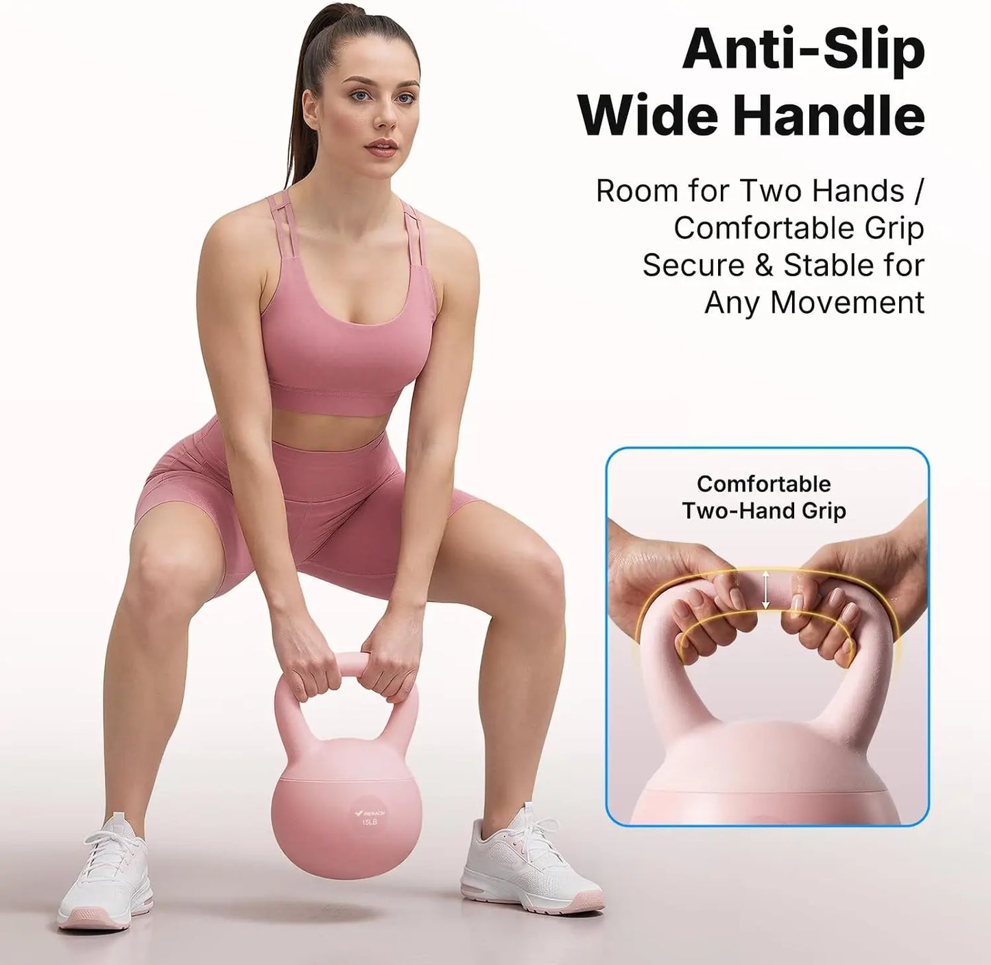 Soft Sand Kettlebell Anti Slip Handle Home Strength Training