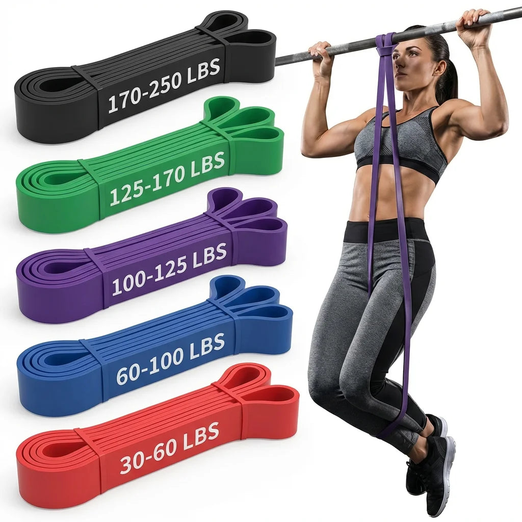 HAPBEAR Pull Up Assist Resistance Bands Set For Fitness Training