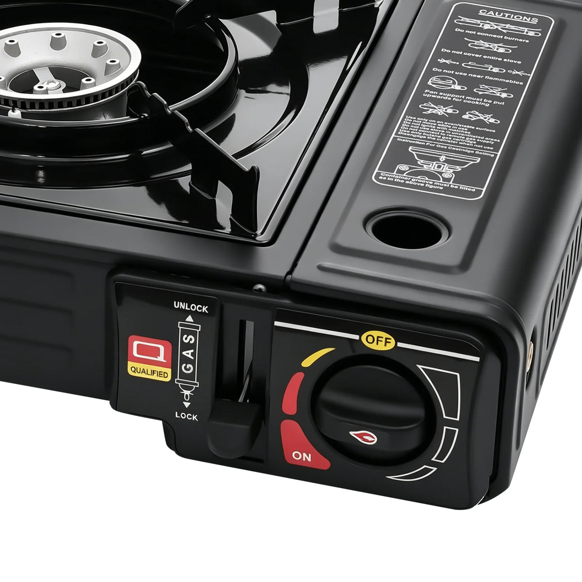 Portable Two Burner Camping Gas Stove With Carry Bag