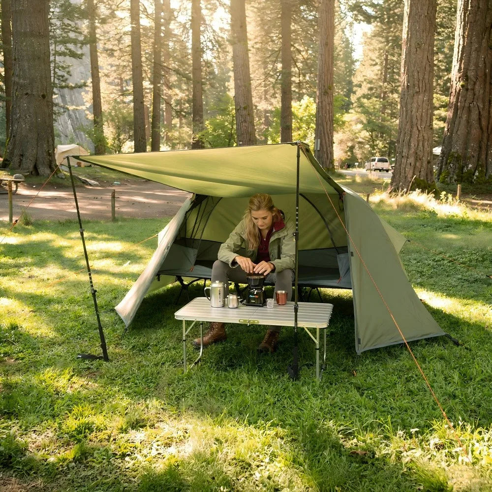 Night Cat Four Mode Elevated Camping Cot And Mesh Tent
