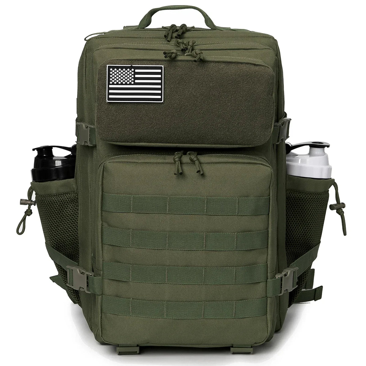 ReFire Gear Durable Tactical Hiking Backpack With Water Bottle Pouch