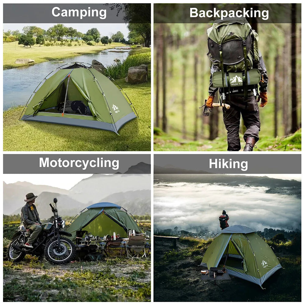 Night Cat Upgraded Backpacking Tent Easy Clip Setup Compact Rainproof