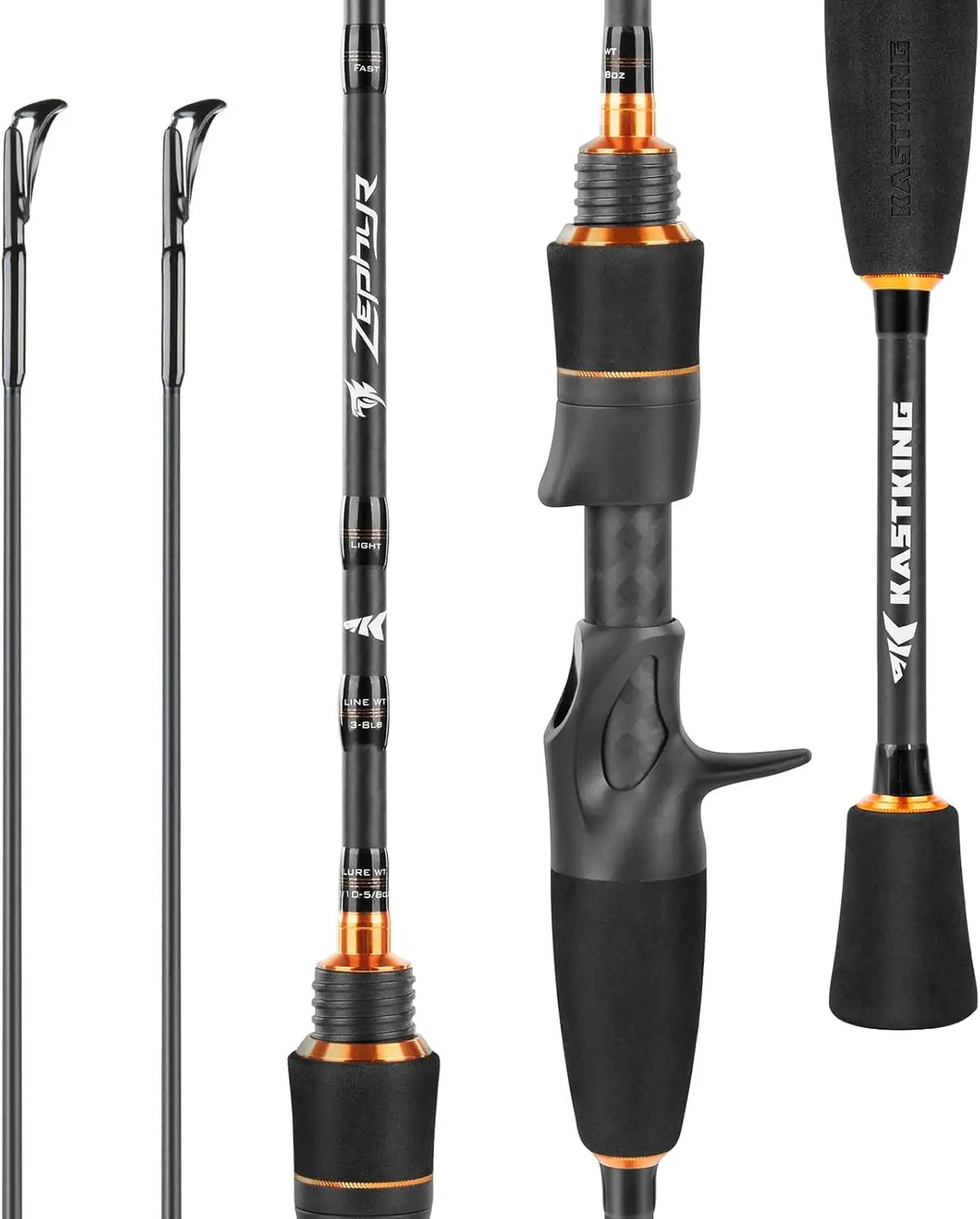 Zephyr Graphite Ultralight BFS Baitcasting and Spinning Fishing Rod