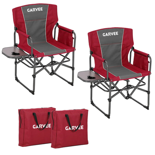 HiMISS Heavy Duty Folding Director Chair With Cup Holder