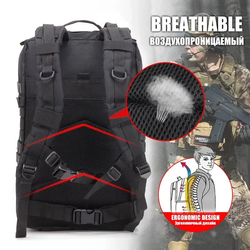 ReFire Gear Tactical Molle Backpack For Outdoor Travel And Hiking
