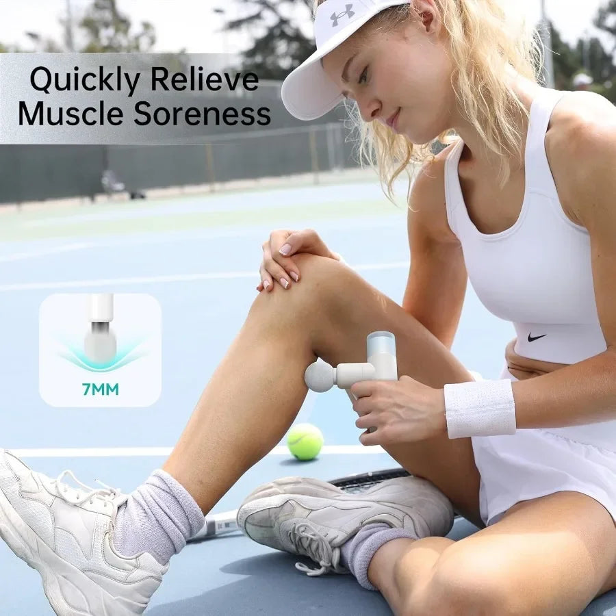 Portable Rechargeable Massage Gun For Back And Facial Pain Relief