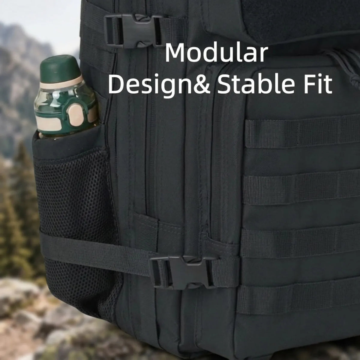 ReFire Gear Tactical Fishing Backpack Dual Water Bottle Holders Outdoor
