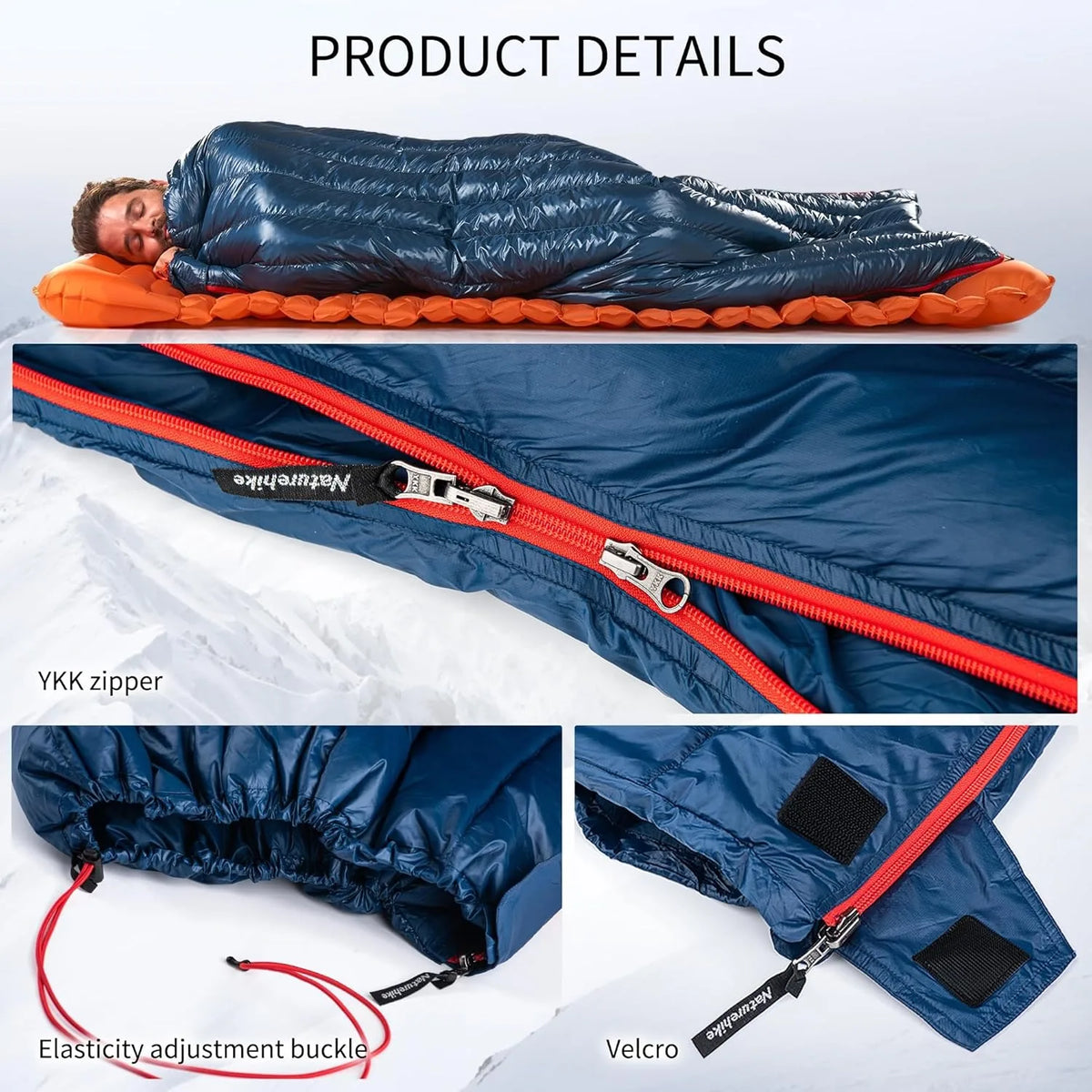Naturehike Ultralight Duck Down Double Sleeping Bag Camping