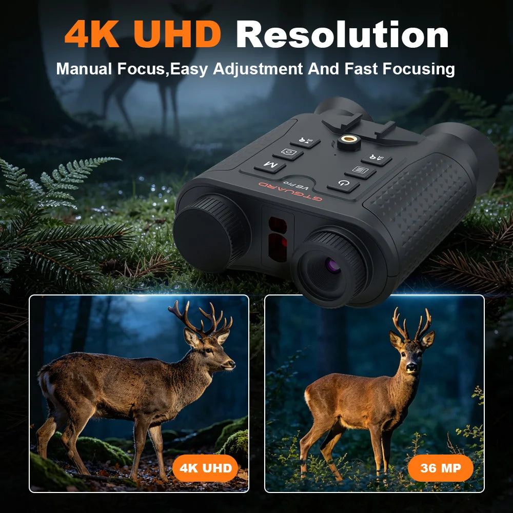 GTMEDIA 4K Night Vision Binoculars With 8X Digital Zoom