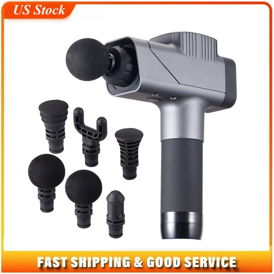 Percussion Massage Gun With Adjustable Speeds For Deep Muscle Relief
